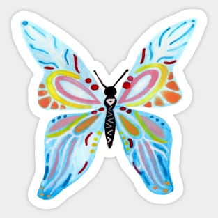 Blue Butterfly Sticker